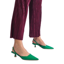 Zelené kachňaty s otevřeným zelený