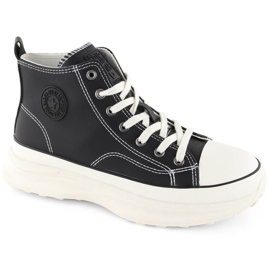 Big Star OO274063 tenisky na černé platformě černá