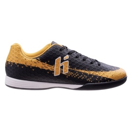 Huari Recoleti IC M000165744 Černá a žlutá fotbalová bota černý