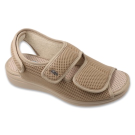 Dr.orto Befado Dámské suchý zip PU 077D005 BEIGE béžový