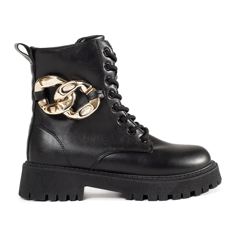 Černí dělníci se zlatým řetězcem černá