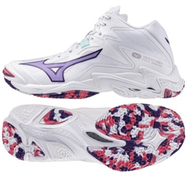Mizuno Wave Lightning Z8 Mid V1GC240520 Bílé boty bílý