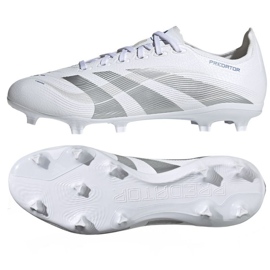 Adidas Predator League FG/MG ID1327 Bílé a stříbrné boty bílý