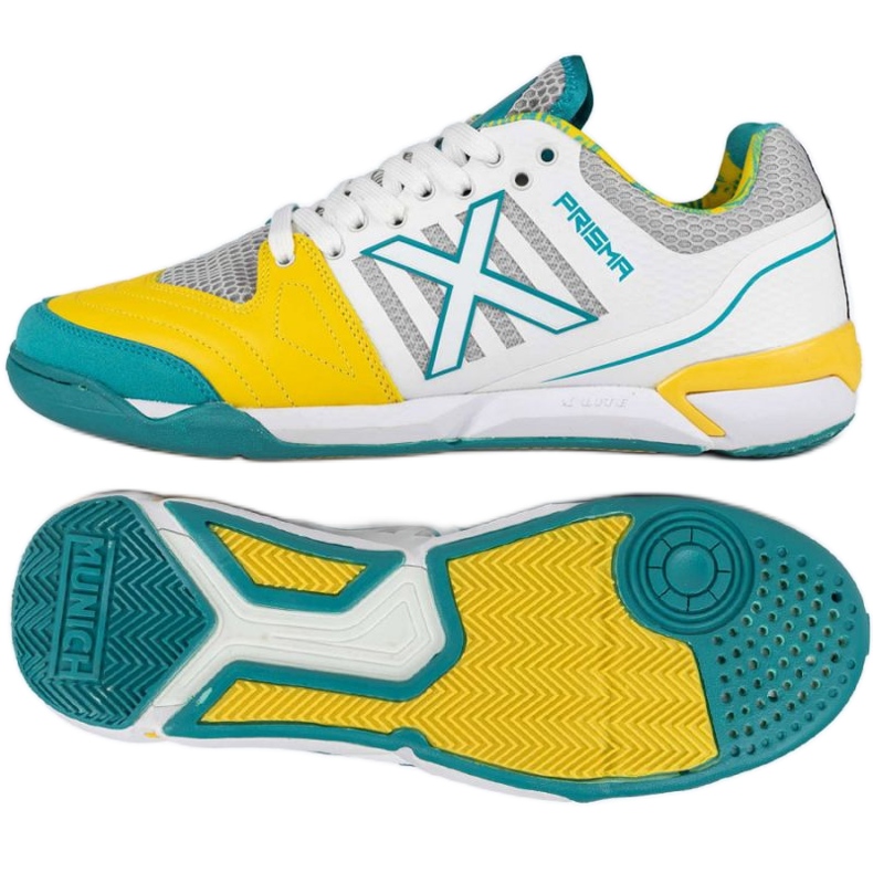 Munich Mnichov Prisma 37 v 3116038 bílé a žluté fotbalové boty bílý Munich Mnichov Prisma 37 v 3116038 bílé a žluté fotbalové boty bílý