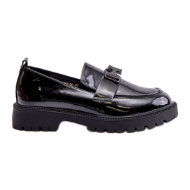 Dámské patentované mokasíny Vinceza 62187 Black černý