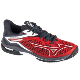 Mizuno vlna překročí turné 6 boty Padel 61GB248006 červený