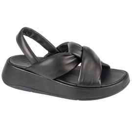 Fitflop sandály F-režim sandály IX9-090 černé černá Fitflop sandály F-režim sandály IX9-090 černé černá