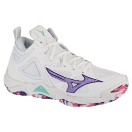 Momentum Mizuno Wave 3 Mid V1GC231720 Bílé boty bílý