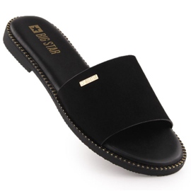 Big Star Dámské pantofle velká hvězda RR274618 Black černý