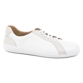 WASAK Minimalistická kožená bota na bosý pánské boty 0741W bílá bílý