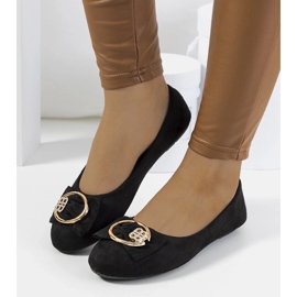 D/GMR Černé baleríny s Ribero sponou černý