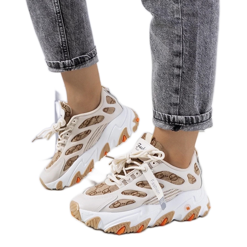 D/GMR Dámské béžové tenisky značky Melsen béžový