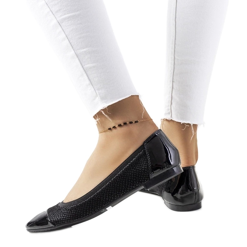 D/GMR Dámské černé baleríny Harila černá