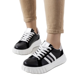 D/GMR Černé tenisky na platformě Prinsep černá