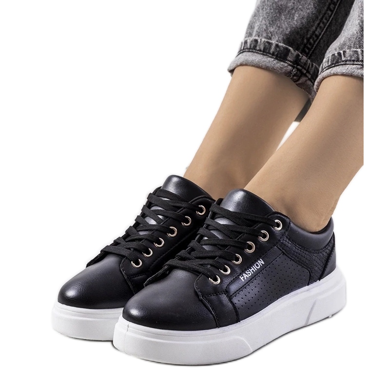 D/GMR Černé tenisky na silné podrážce Louisiana černá