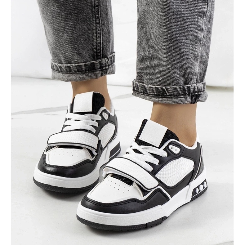 D/GMR Černé dámské tenisky Kadie bílý