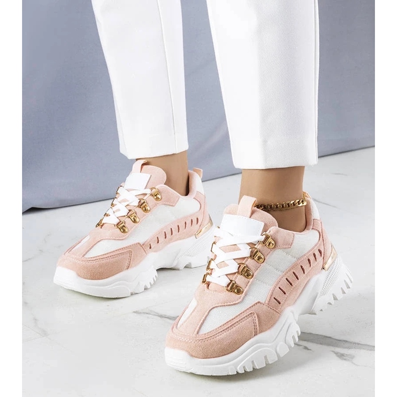 D/GMR Mindy bílé a růžové tenisky bílý