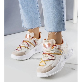 D/GMR Béžové tenisky ze směsové látky od Traci béžový D/GMR Béžové tenisky ze směsové látky od Traci béžový