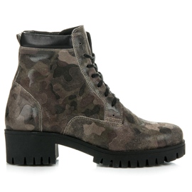 Vinceza Šněrovací boty s chráničem zelený