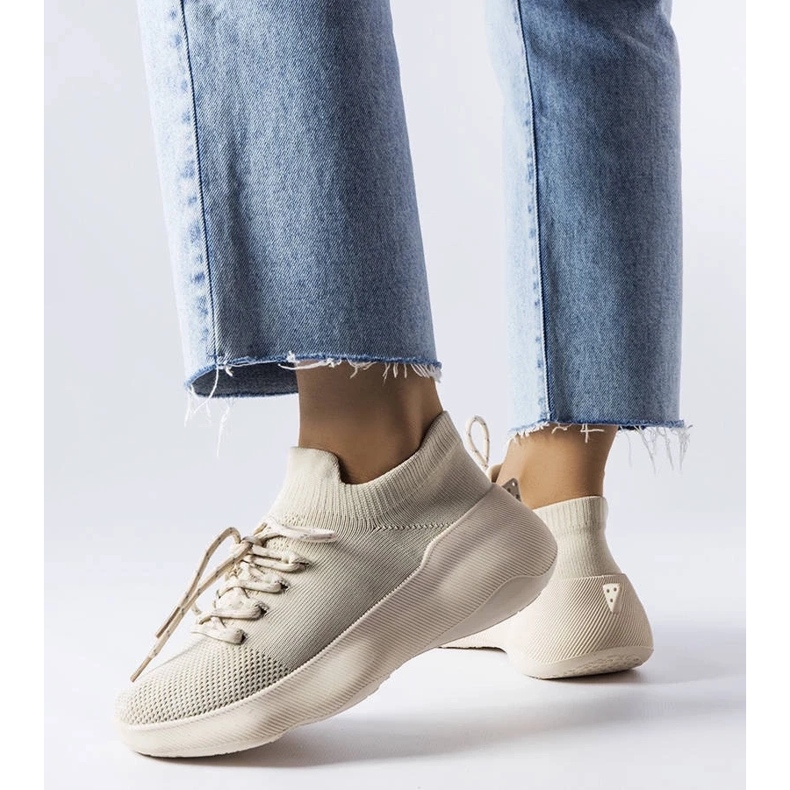 D/GMR Béžové látkové tenisky Lavallée béžový