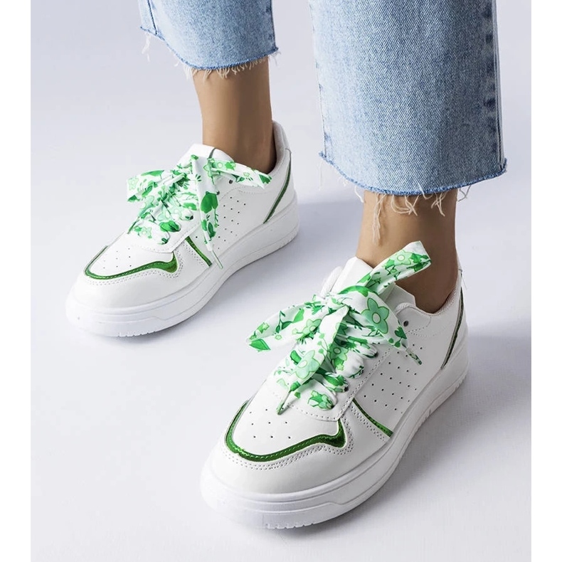 D/GMR Bílé tenisky převázané stuhou Pryor bílý