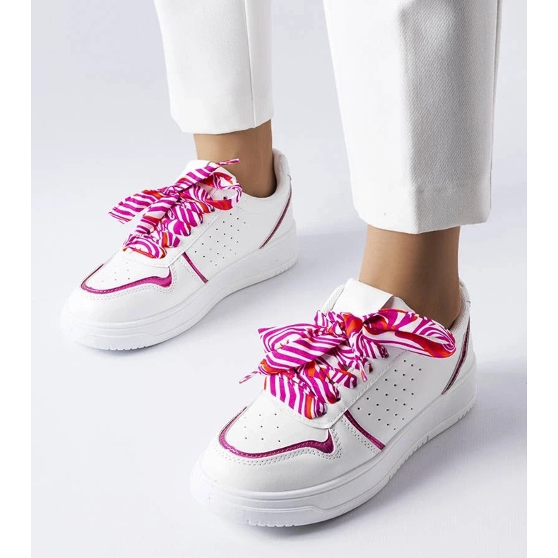 D/GMR Bílé tenisky převázané stuhou Pryor bílý