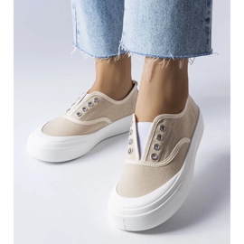D/GMR Béžové slip-on tenisky značky Rabican béžový
