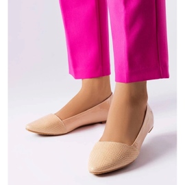 D/GMR Béžové elegantní balerínky značky Riel béžový D/GMR Béžové elegantní balerínky značky Riel béžový