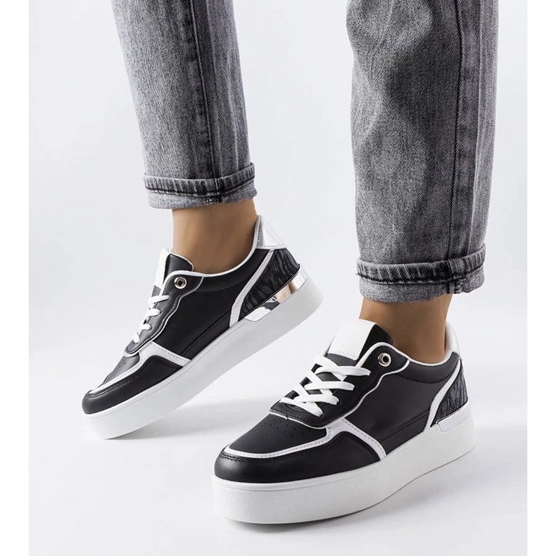 D/GMR Černé tenisky na platformě značky Tooele černá