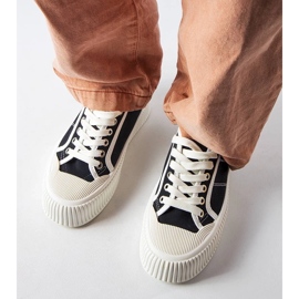 D/GMR Černé tenisky na platformě Castanthei černý