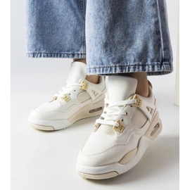 D/GMR Béžové tenisky z kombinovaných materiálů značky Malas béžový D/GMR Béžové tenisky z kombinovaných materiálů značky Malas béžový