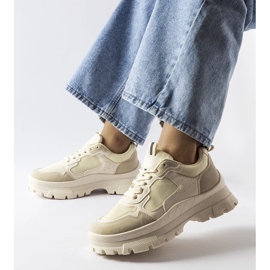 D/GMR Beige Sports Shoes Dámské mikeladze béžový