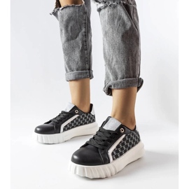 D/GMR Černé tenisky na platformě od Giuseppe černý