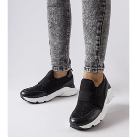 D/GMR Černé tenisky s kamínky od Algiso černý