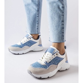 D/GMR Modré a bílé boty se stříbrnými detaily od Rio šedá D/GMR Modré a bílé boty se stříbrnými detaily od Rio šedá