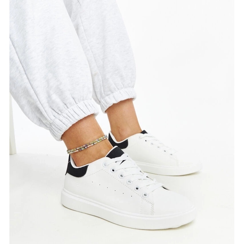 D/GMR Černobílé tenisky na platformě Ariam bílý