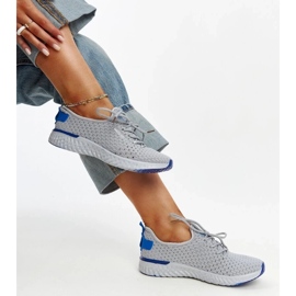 Dámské tenisky Cross Jeans z šedé látky šedá