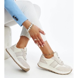 Šedé kožené tenisky značky Nahas šedá