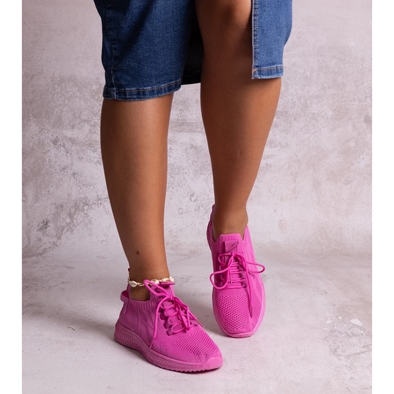 D/CEO Tmavě růžové sportovní tenisky Khitam růžový D/CEO Tmavě růžové sportovní tenisky Khitam růžový