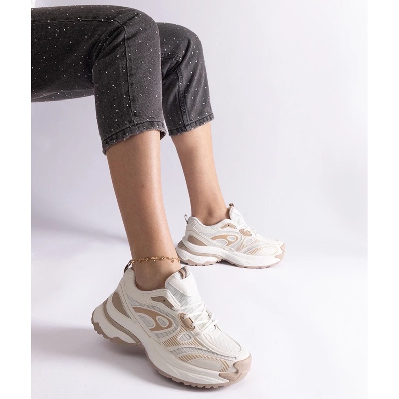 D/CEO Bílé dámské sportovní tenisky značky Limon bílý