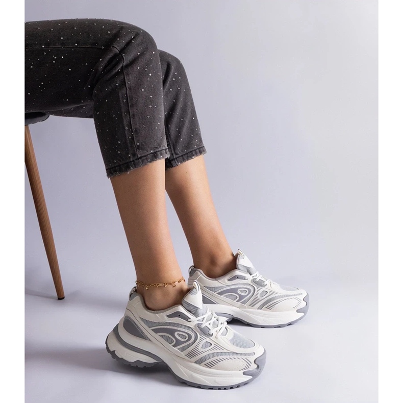 D/CEO Šedé dámské sportovní tenisky značky Limon šedá