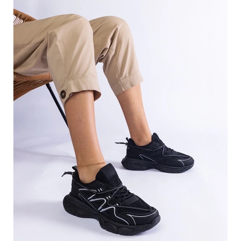 D/CEO Tenisky černých žen na masivní podrážce Collanga černá