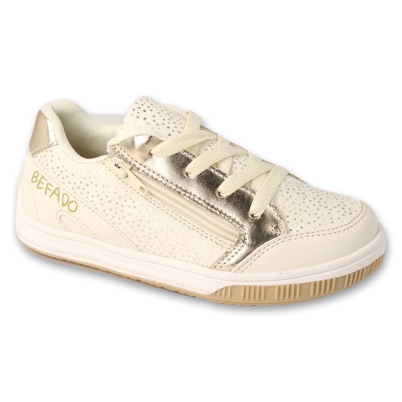 Dětské sporty Befado 514Y016 Beige Gold Metallic béžový