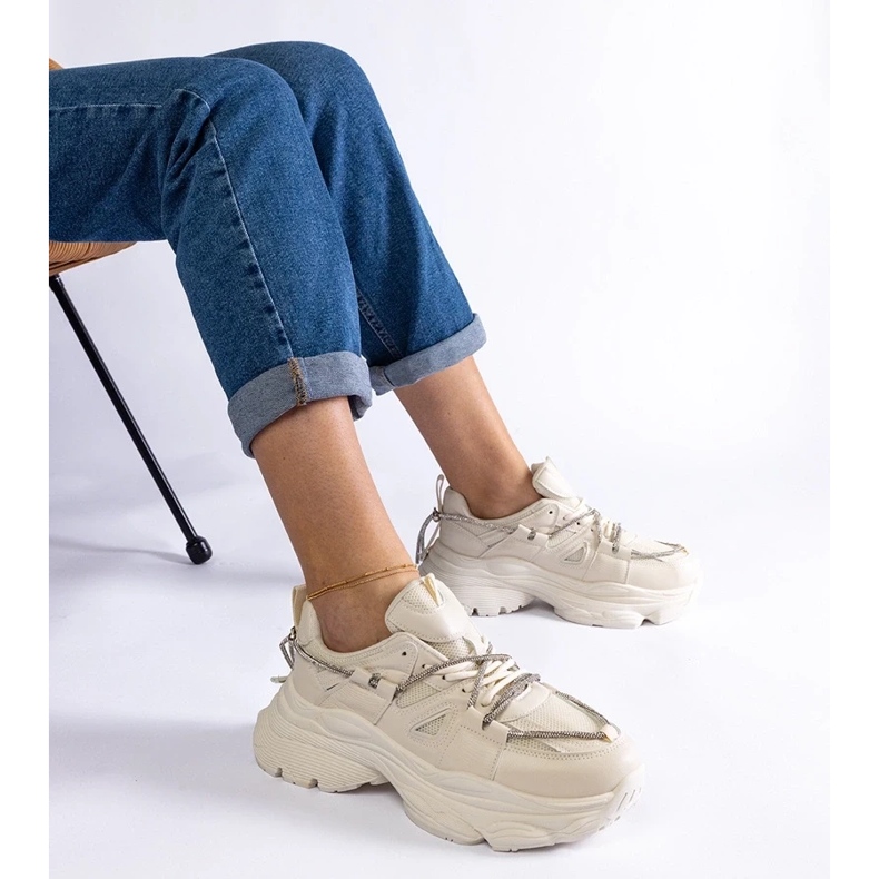 D/CEO Béžové dámské sportovní tenisky Ivett béžový D/CEO Béžové dámské sportovní tenisky Ivett béžový