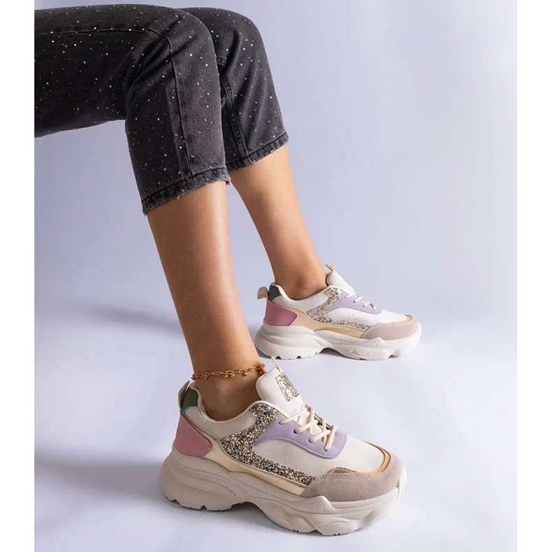 D/CEO Pestrobarevné tenisky s třpytivými vsadkami Clorinda vícebarevný