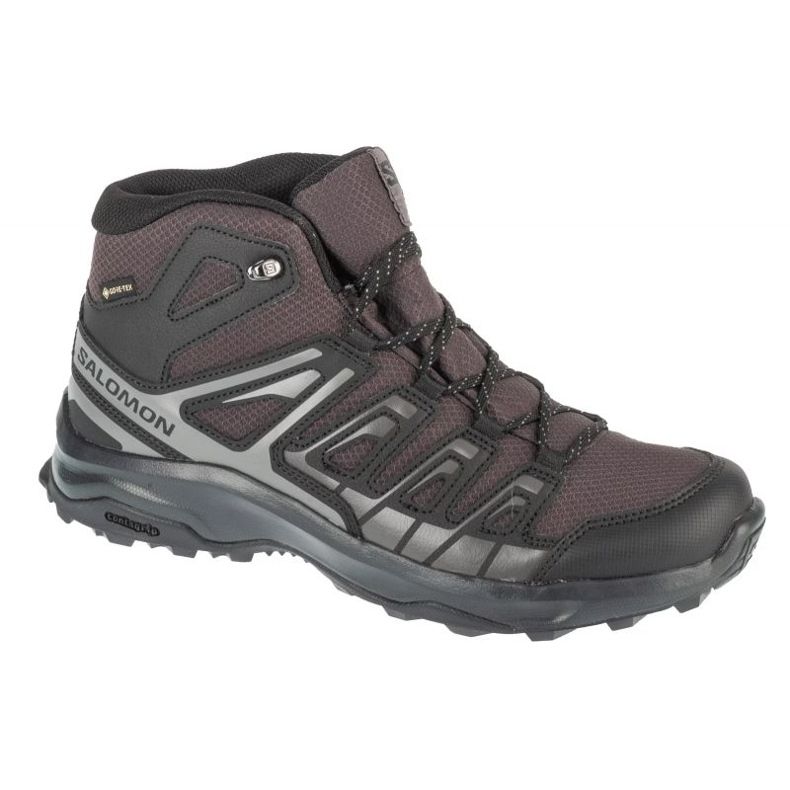 Salomon Extegra Mid GTX L47800100 Black-Brown Shoes hnědý