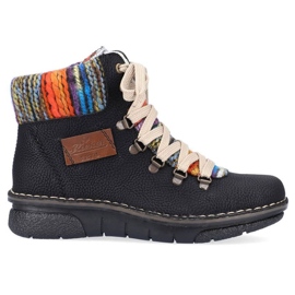 Dámské Rieker 73343-0 Black Boots černý