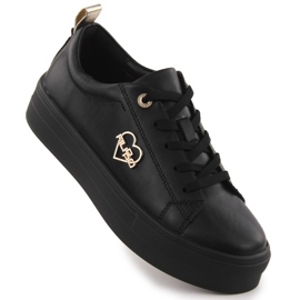 Boty na černé platformě Filippo Paw586B černá Boty na černé platformě Filippo Paw586B černá