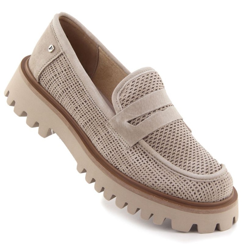 Dámské mokasíny Filippo Paw591 Beige béžový