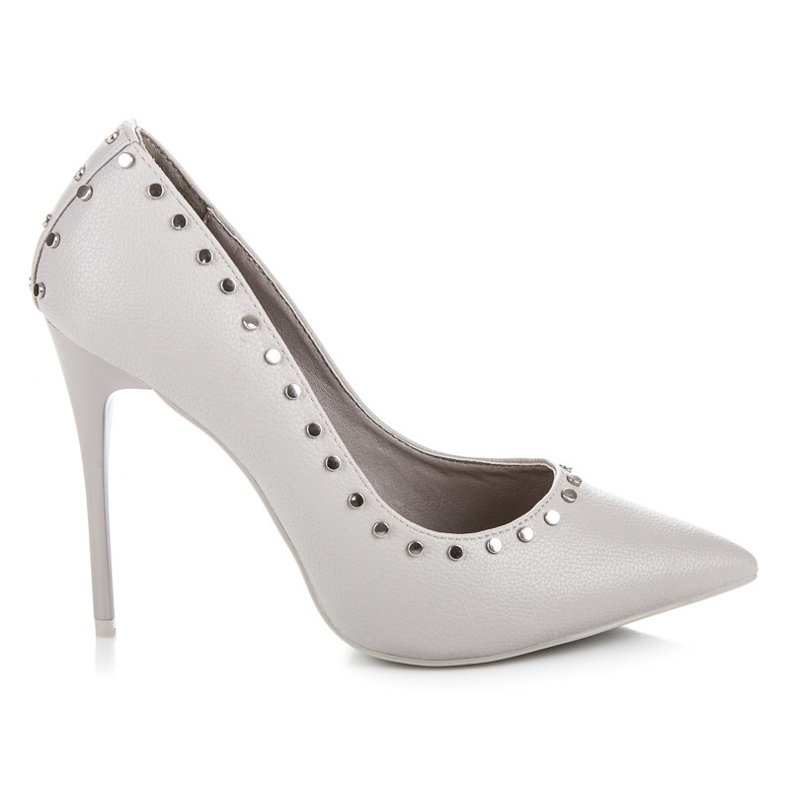 Vices New Collection Špendlíky s kamínky šedá